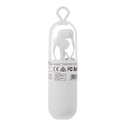 FONE DE OUVIDO MODELO AURICULAR EM CAPSULA COR BRANCO HF236