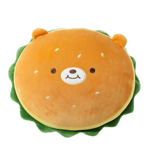 ALMOFADA PELUCIA HAMBURGUER FOFINHO ANTIALERGICA MINISO