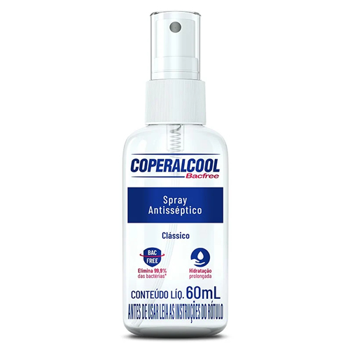 Spray Antisséptico Higienizador De Mãos Bacfree CLASSICO 60ML
