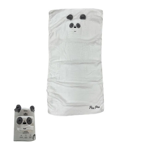 TOALHA DE ROSTO DA COLEÇÃO URSO SEM CURSO - PANDA