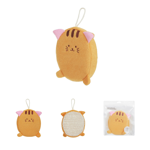 ESPONJA DE BANHO FORMATO GATINHO