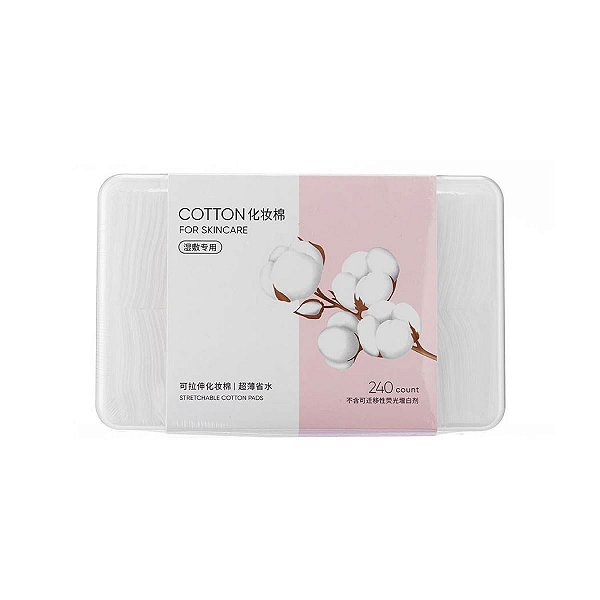 Almofadas de Algodão Facial Skincare 240 Peças Miniso
