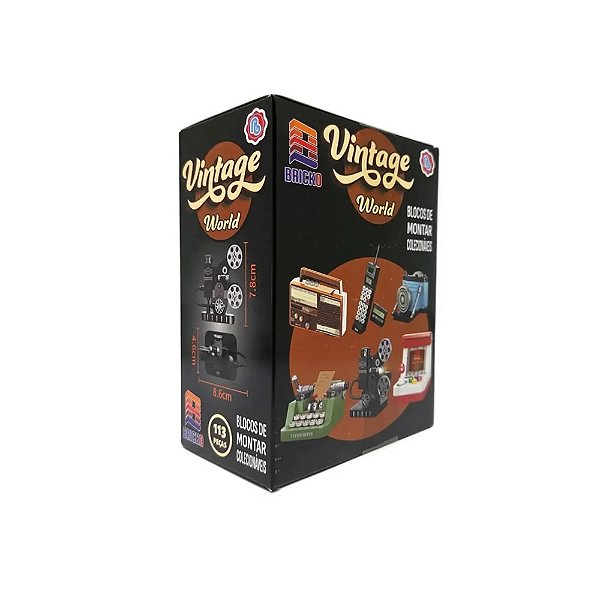 Blocos de Montar Bricko Vintage World- Modelo Surpresa