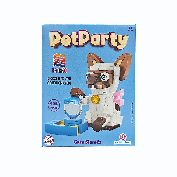 Blocos de Montar Bricko Pet Party - Modelo Surpresa