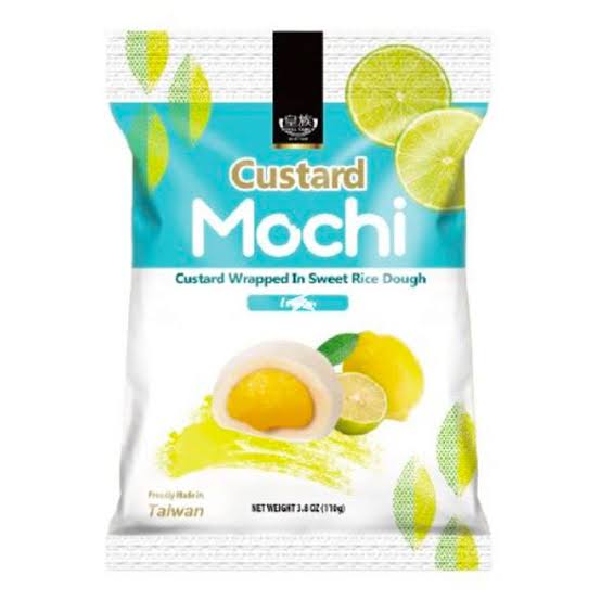 Mochi Royal Recheado com Creme Custard Lemon