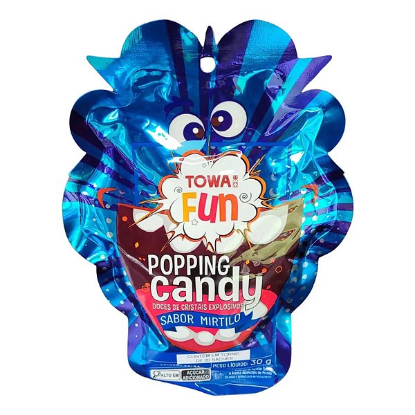 Bala Explosiva Towa Sabor Mirtilo Blue Berry