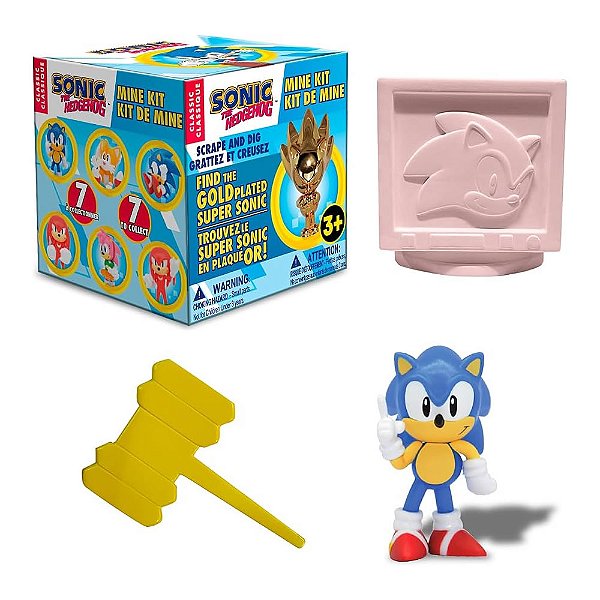 Kit de Escavação Surpresa Sonic Minekit- Modelo Surpresa