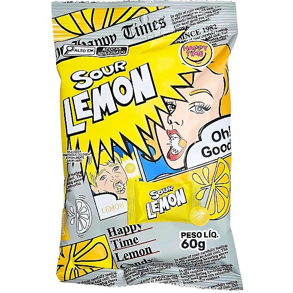 Bala Super Azeda DPL Sabor Limão 60g