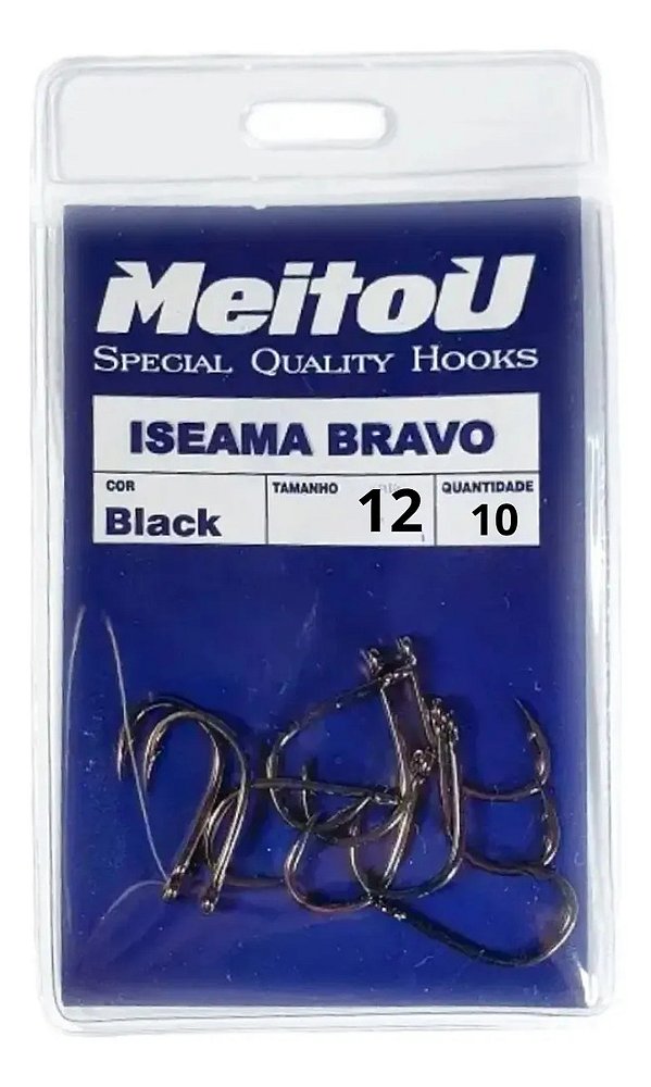 Anzol De Pesca Meitou Iseama Bravo, No 12 Com 10 Unidades