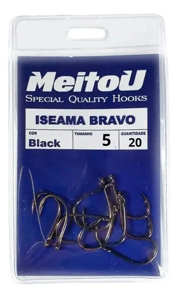 Anzol De Pesca Meitou Iseama Bravo, No5 Com 20 Unidades