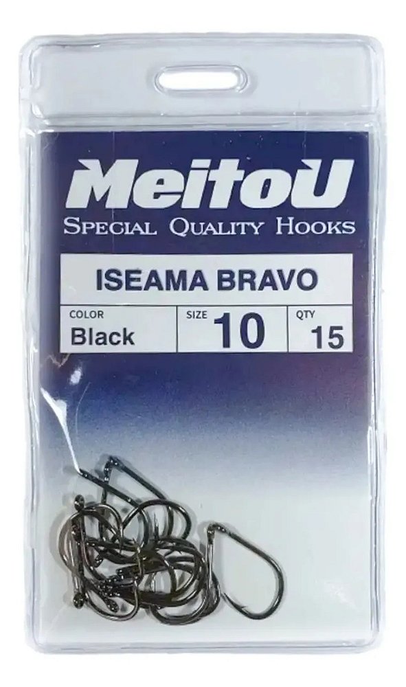 Anzol De Pesca Meitou Iseama Bravo, No 10 Com 15 Unidades