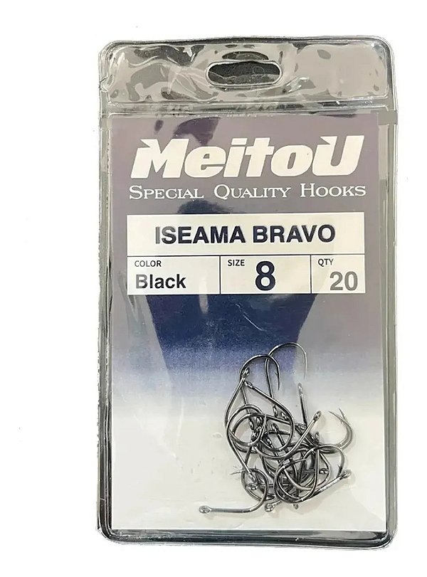 Anzol De Pesca Meitou Iseama Bravo, No8 Com 20 Unidades