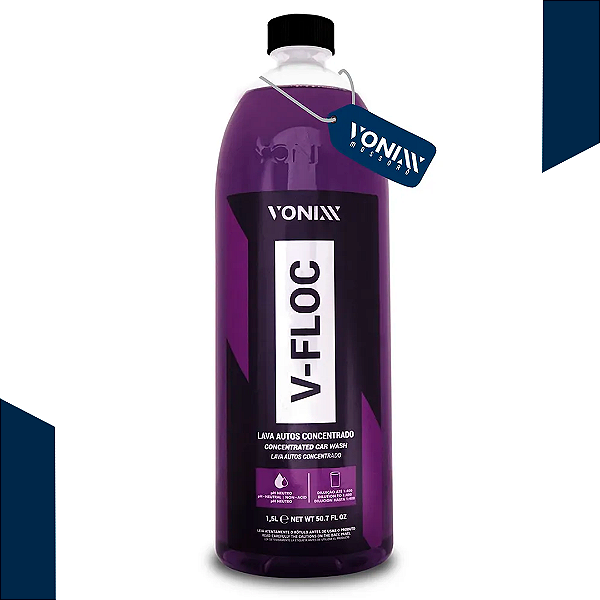 V FLOC 1,5L - LAVA AUTOS SUPER CONCENTRADO VONIXX