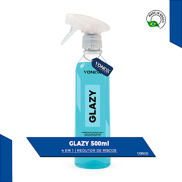 GLAZY VONIXX 500ML - LIMPADOR DE VIDROS 4 EM 1