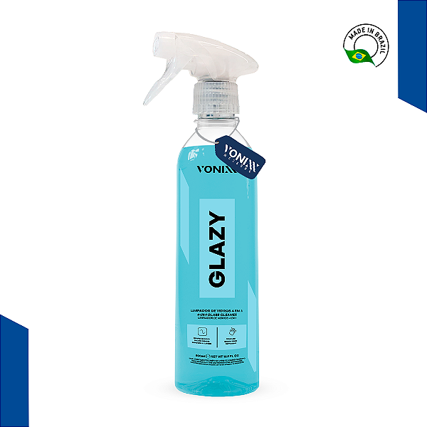 GLAZY VONIXX 500ML - LIMPADOR DE VIDROS 4 EM 1