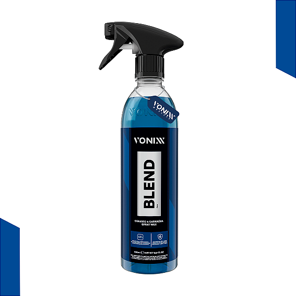 BLEND VONIXX SPRAY WAX 500ml - CERA LÍQUIDA COM SIO2 E CARNAÚBA