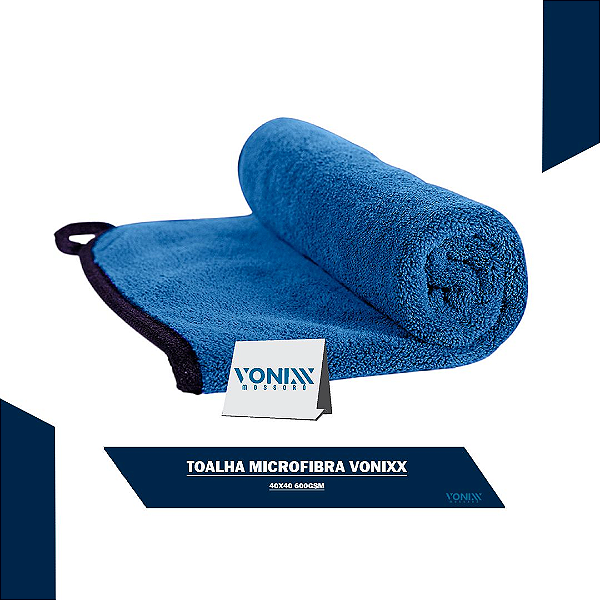 TOALHA DE MICROFIBRA 2 LADOS VONIXX 40X40cm 600GSM