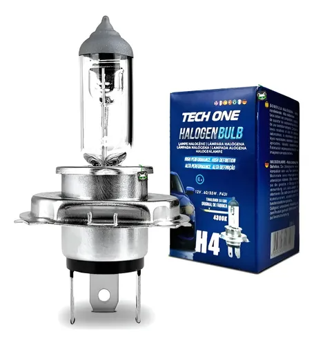 Lâmpada Halógena Comum H4 12V 60/55W - TechOne
