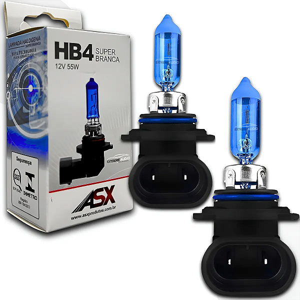 Lâmpada Halógena Super Branca HB4 12V 60/55W - ASX