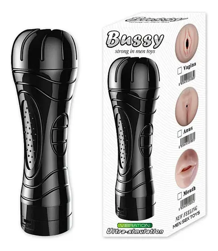 Masturbador Vagina em Cyberskin com Vibrador - Formato de Lanterna