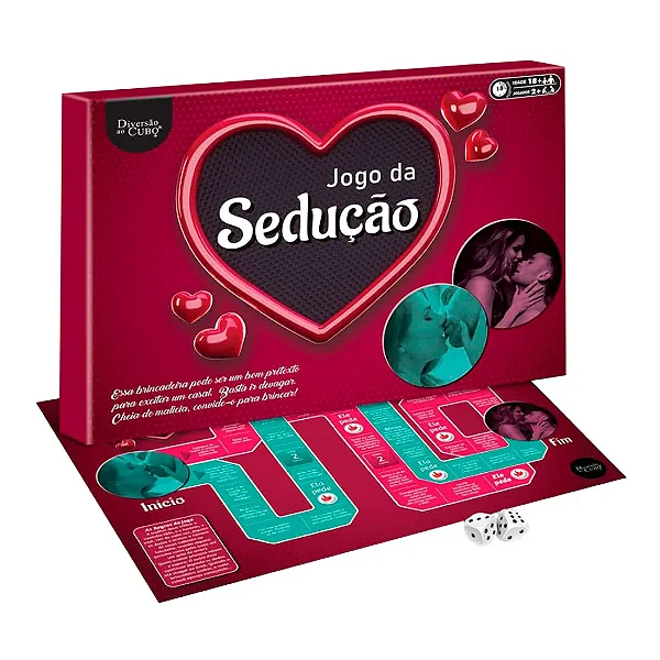 Jogo Tabuleiro Sedução com Dados