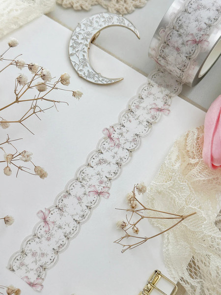 Washi Tape Bows & Lace Die Cut - Leela Journals
