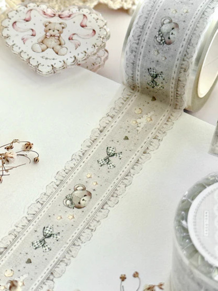 Washi Tape Teddy Bear Dreams Die Cut - Leela Journal
