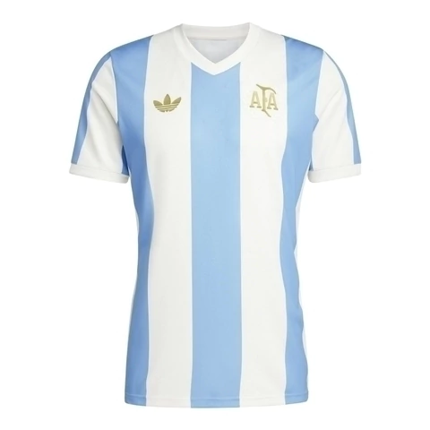 Camisa Seleção Argentina Aniversário 50 Anos - Torcedor Masculina 25/26 Listrada
