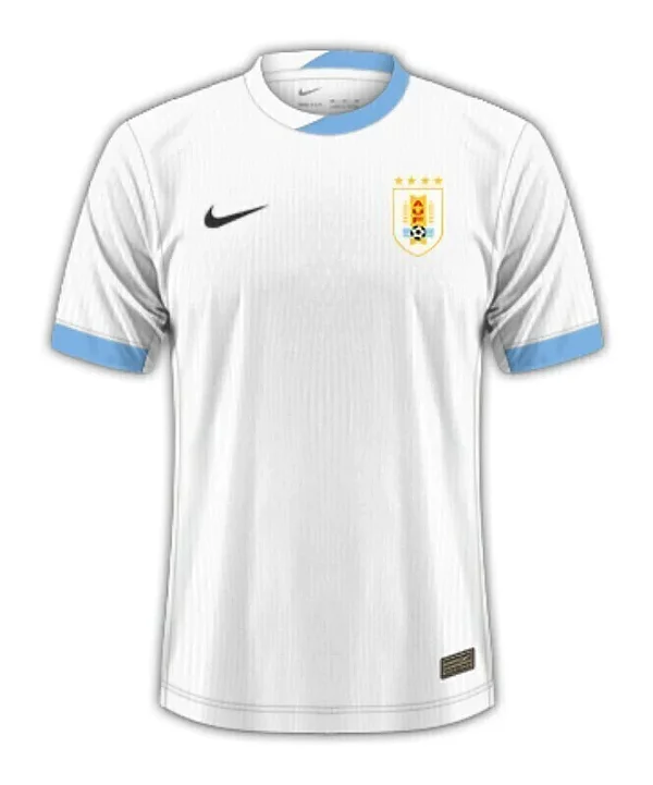 Camisa Seleção do Uruguai II 24/25 Torcedor Masculina - Branco