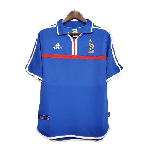 Camisa França Retrô I Home 2000 Torcedor Masculina - Azul