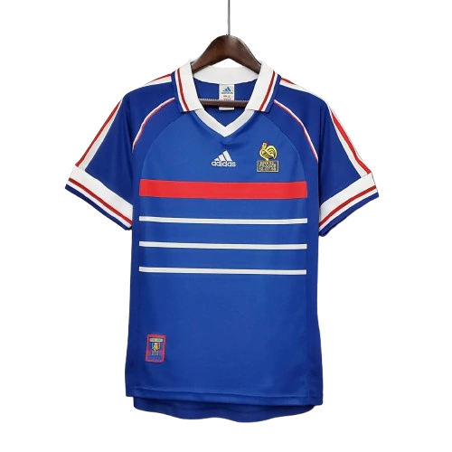 Camisa França Retrô I Home 1998 Torcedor Adidas Masculina - Azul