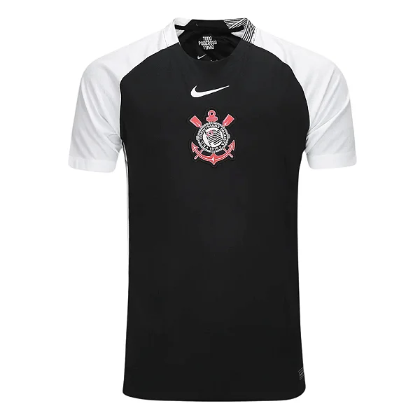 Camisa Timão Preta 25/26 - Torcedor Masculina