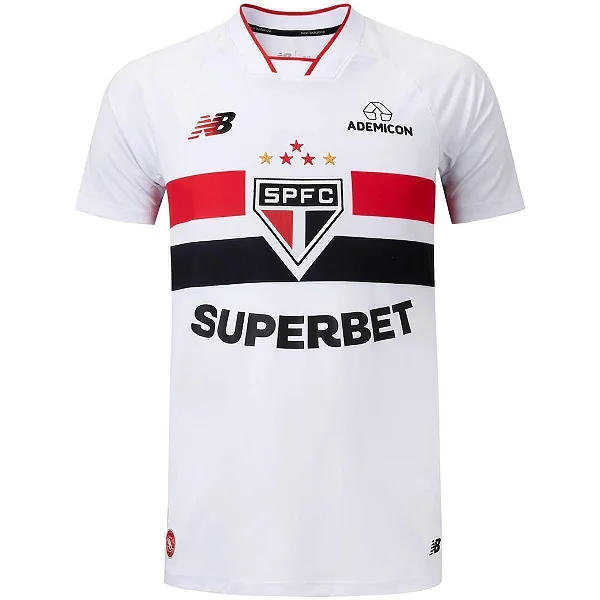 Camisa Tricolor Paulista I 26/27 Torcedor Masculina Branca
