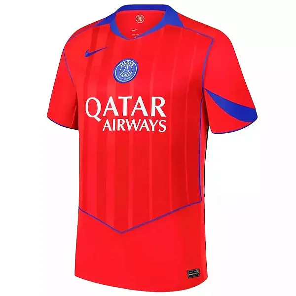 Camisa PSG III 25/26 - TOTAL 90 Torcedor Masculina - Vermelha