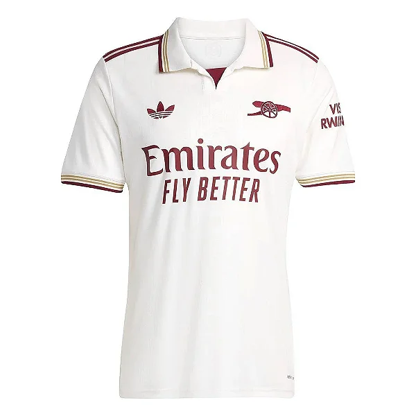 Camisa Arsenal III 25/26 - Torcedor Masculina - Branca