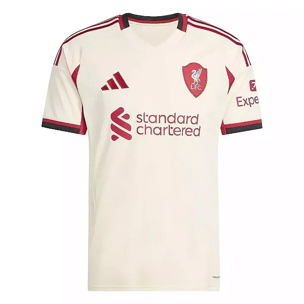 Camisa Liverpool Away 25/26 Torcedor Masculina - Bege
