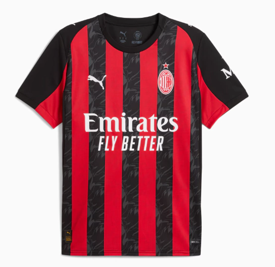 Camisa AC Milan I 25/26 - Torcedor Masculina - Vermelha e preta