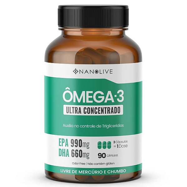 Ômega 3 Ultra Concentrado 990 mg EPA / 660 mg DHA | 90 Cápsulas