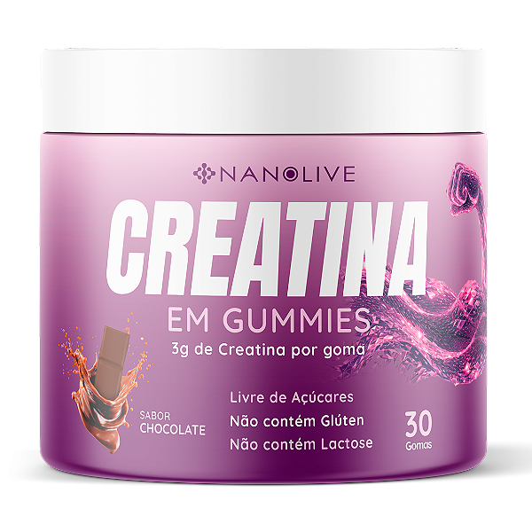 CREATINA GUMMIES 3G SABOR CHOCOLATE | 30 GOMAS SEM AÇÚCAR