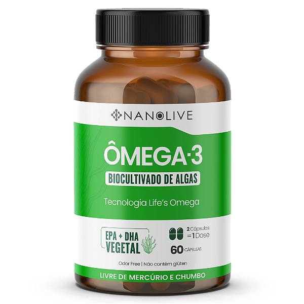Ômega 3 de Algas Biocultivado Nanolive