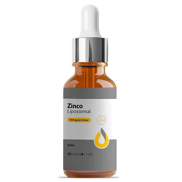 Zinco Lipossomal e Hidrossolúvel - 30 ml