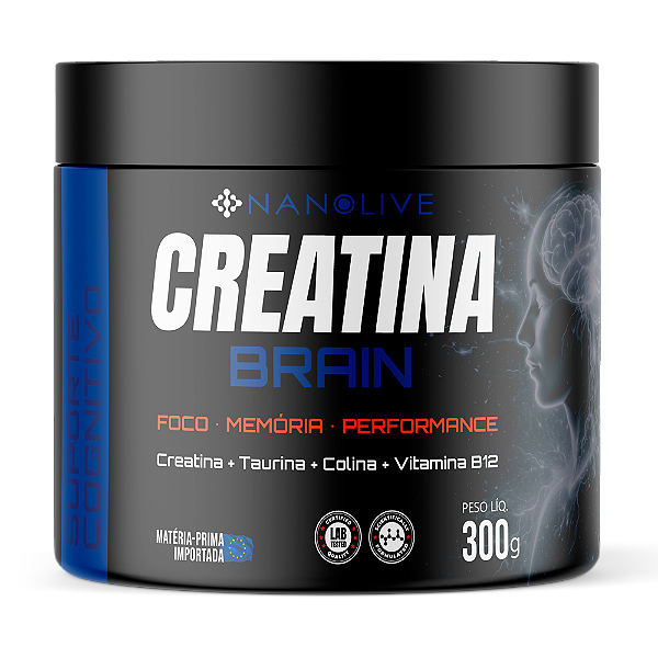 CREATINA BRAIN – FOCO, MEMÓRIA E ENERGIA MENTAL