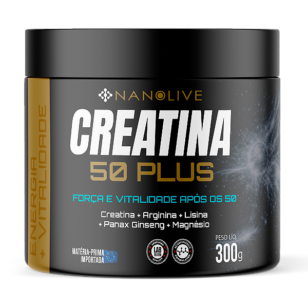 CREATINA 50 PLUS - PERFORMANCE, FORÇA E VITALIDADE APÓS OS 50