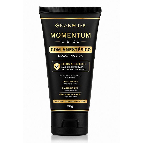 Momentum Libido com Anestésico CREME DE ALTA ABSORÇÃO