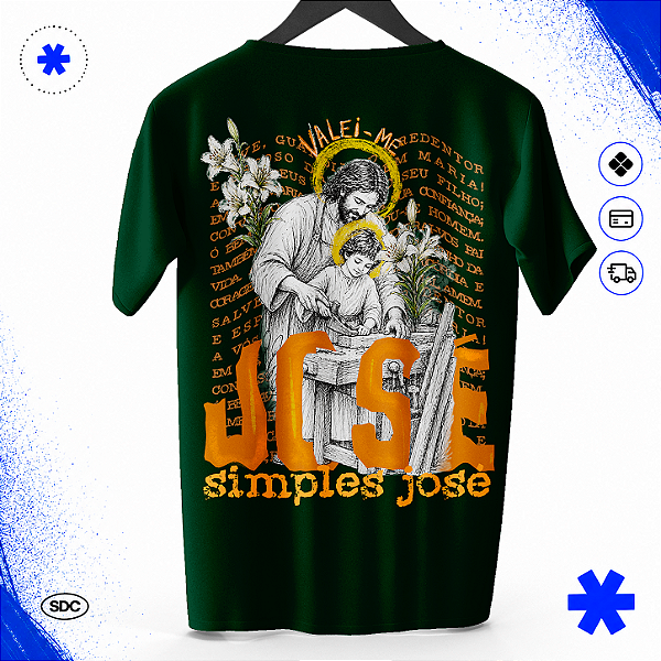 Camiseta Básica JOSÉ 100% Algodão