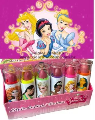 Batom Disney Princesas Colorido