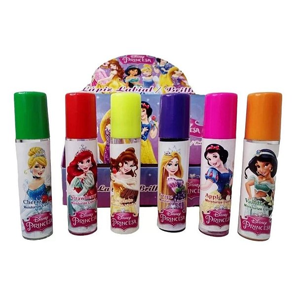 Brilho Labial Infantil Princesas Disney