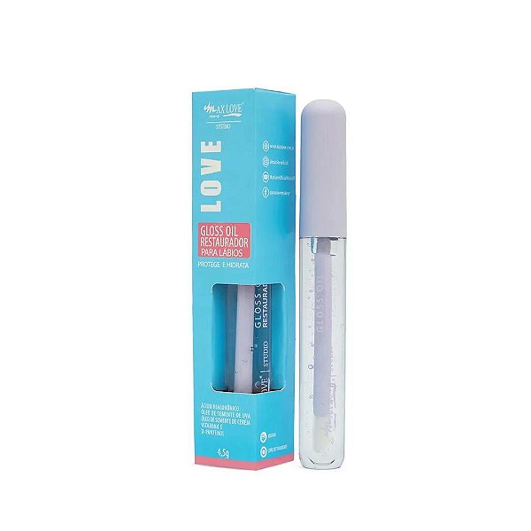 Gloss Oil Restaurador para Lábios Max Love