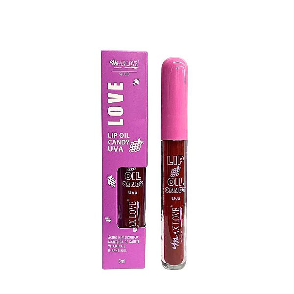Lip Oil Candy Uva Brilho Labial