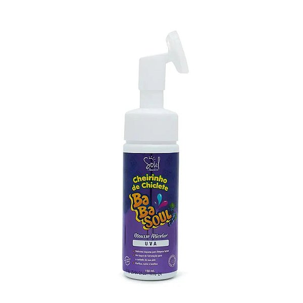 Mousse Babasoul Uva Cheirinho de Chiclete 150ml